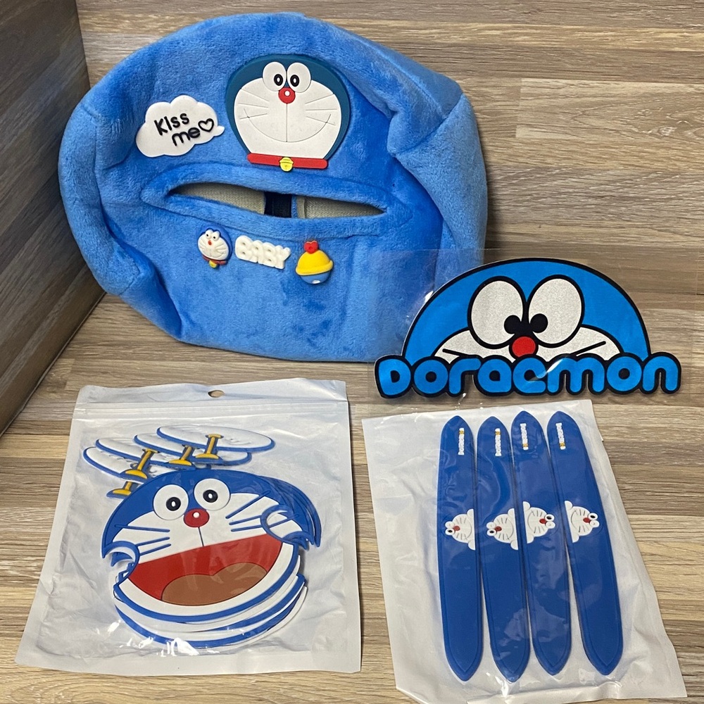 Doraemon Blue Plush visor accessories for cars any car